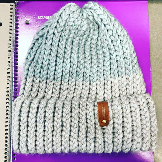 BLUE GREY HAT WITH ANXIOUSLOOMERS TAG