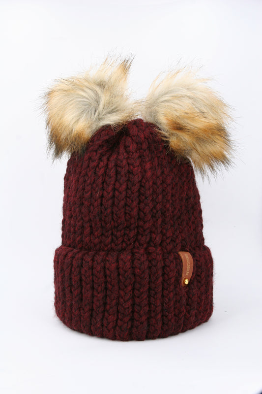 ANXIOUSLOOMERS DOUBLE POMPOM WITH ANXIOUSLOOMERS TAG