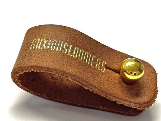 ANXIOUSLOOMERS LEATHER TAG INSIGNIA
